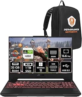 ASUS TUF Gaming A15 R7 7435HS 32GB 1TB SSD RTX4060/8GB 144Hz 15.6" FHD W11H & PER4 ÇANTA - Görsel 1