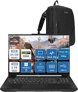 Asus Tuf Gaming A15 FA506NFR Amd Ryzen 7 7435HS 24GB Ddr5 2tb SSD RTX2050 4gb 15.6" Fhd IPS 144HZ Windows 11 Home Taşınabilir Bilgisayar HN012H07 + Zetta Çanta - Görsel 1