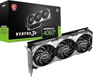 MSI GeForce RTX 4060 Ti VENTUS 3X E 8G OC GDDR6 128Bit Gaming (Oyuncu) Ekran Kartı