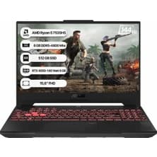Asus Tuf Gaming A15 FA507NU-LP159 Amd Ryzen 5 7535HS 8 GB 512 GB SSD Rtx 4050-140WATT 144 Hz Freedos 15.6" 144 Hz Fhd Taşınabilir Bilgisayar - Görsel 1
