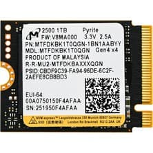Micron 2500 3.3V 1TB