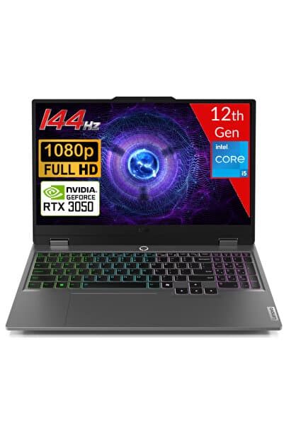 LENOVO Intel Core I5-12450hx 8gb Ddr5 512gb Ssd Rtx3050 6gdr6 Win11home 15.6 144hz Fhd Türkiye Garantili - Görsel 1