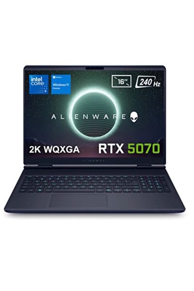 Dell Alienware 16x Aurora Core Ultra 9-275hx 32gb Ddr5 1tb Ssd Rtx5070 8gb 155w 16'' 3ms W11h Gaming - Görsel 1