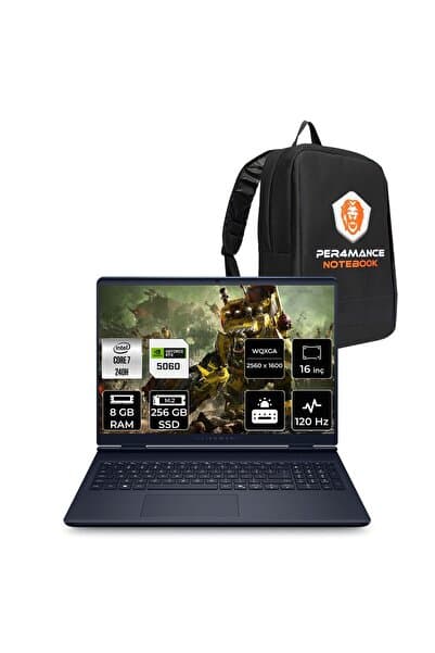 Dell Alienware 16 Aurora Intel Core 7 240H 8GB 256GB SSD RTX5060/8GB 16" QHD+ FDOS Gaming Laptop - Görsel 1