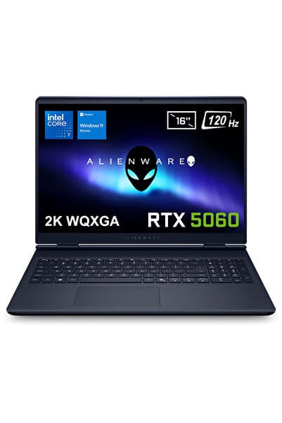 Dell Alienware 16 Aurora Core 7-240h 16gb Ddr5 1tb Ssd Rtx5060 8gb 80w 16 Inç 2k 120hz W11h Gaming - Görsel 1