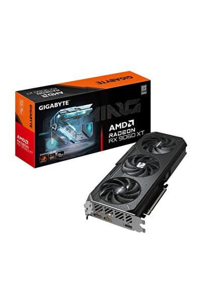Gigabyte Radeon RX9060XT GAMING OC GV-R9060XTGAMING OC-8GD 8GB GDDR6 128Bit Gaming (Oyuncu) Ekran Ka