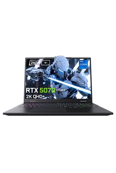 THUNDEROBOT RZ16 Core i7-14700HX 32GB DDR5 2TB SSD RTX 5070 8GB 115W 16 inç 2K QHD+ 240Hz FreeDos Gaming Laptop - Görsel 1