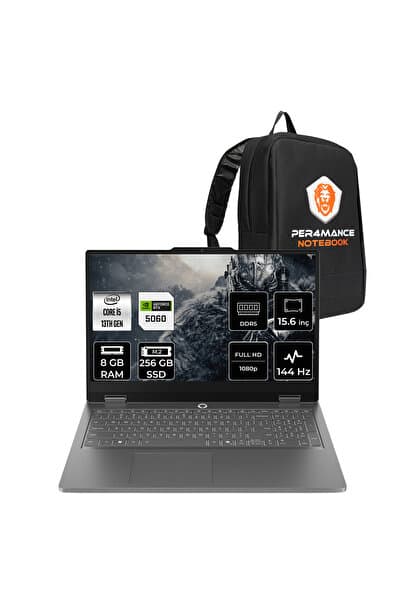 LENOVO LOQ Essential i5 13450HX 8GB 256GB SSD RTX5060/8GB 65W 15.6" FHD FDOS Gaming Laptop - Görsel 1