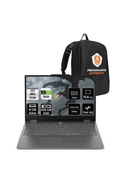 LENOVO LOQ Essential i5 13450HX 8GB 256GB SSD RTX5050/8GB 65W 15.6" FHD FDOS Gaming Laptop - Görsel 1