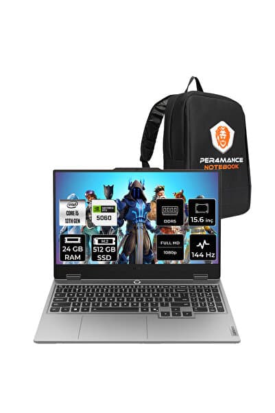 LENOVO LOQ 15IRX10 i5 13450HX 24GB 512GB SSD RTX5060/8GB 100W 15.6" FHD 144Hz FDOS Gaming Laptop - Görsel 1