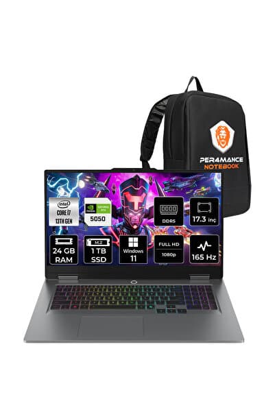 LENOVO LOQ 17IRX10 i7 13650HX 24GB 1TB SSD RTX5050/8GB 115W 17.3" FHD 165Hz W11P Gaming Laptop - Görsel 1