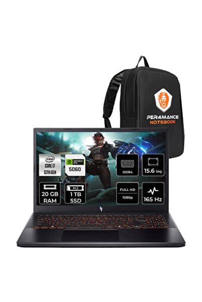 ACER Nitro V15 i7 13620H 20GB 1TB SSD RTX5060/8GB 15.6" FHD 165Hz FDOS Gaming Laptop - Görsel 1