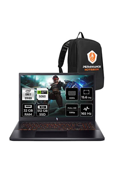 ACER Nitro V15 i7 13620H 32GB 512GB SSD RTX5060/8GB 15.6" FHD 165Hz FDOS Gaming Laptop - Görsel 1