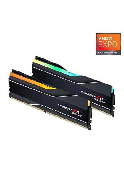 GSKILL TZ5 Neo Siyah RGB 32GB (2x) DDR5 6000MHz CL26