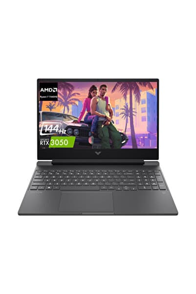 HP Victus 15 Ryzen 7 7445HS 32GB 1TB SSD 4 GB RTX3050 15.6" 144Hz Fdos Gaming Laptop BX9V1EA 007 - Görsel 1