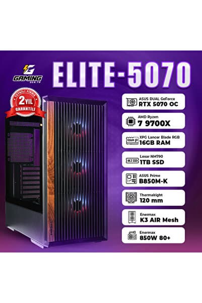 ELITE-5070 / AMD RYZEN 7 9700X TRAY / ASUS DUAL GEFORCE RTX 5070 12GB / 16GB RAM / 1TB SSD OEM PAKET fiyatı - EnUcuzSistem
