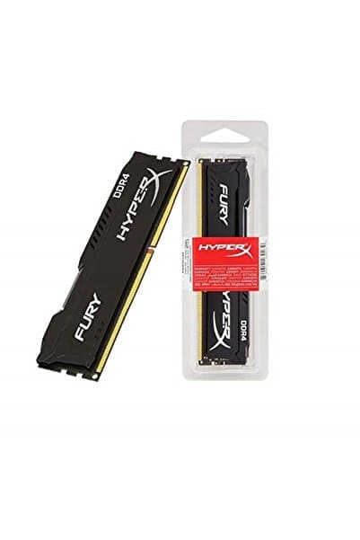 Genel Markalar Hx424c15fb2/8 Dımm 1rx8 Hyperx Fury, Siyah 8GB DDR4 2400MHz CL15