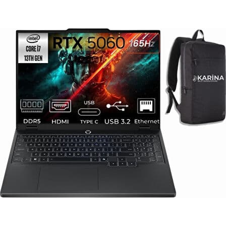 Lenovo Legion 5 15IRX10 I7-13650HX 83LY00AXTR-14 48GB 4tb RTX5060 8gb Freedos 15.3" Wuxga Gaming Laptop - Görsel 1