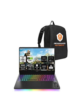 OMEN Max 16 Ultra 7 255HX 40GB 1TB SSD RTX5080/16GB 16'' 240Hz WQXGA W11H Gaming Laptop & ÇANTA - Görsel 1