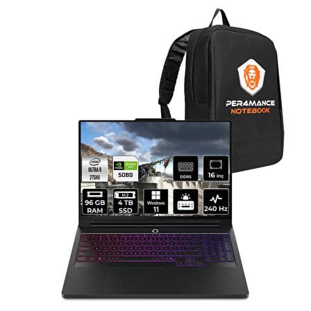 Lenovo Legion Pro 7 Ultra 9 275HX 96GB 4TB SSD RTX5080/16GB 175W 240Hz WQXGA OLED 16" W11H Laptop - Görsel 1