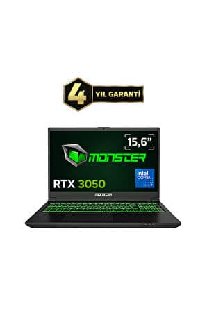 Monster Abra A5 V21.9 Intel Core 7 240H 16 GB RAM 500 GB SSD 4 GB RTX 3050 Freedos 15,6" FHD 144 Hz Oyun Bilgisayarı - Görsel 1