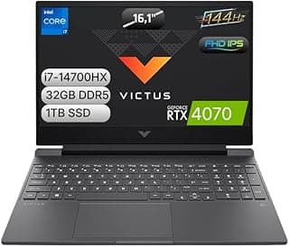 HP 9J223EA Victus 16-r1021nt i7-14700HX 32G 1TB 4070 8G 144 Hz 16.1 FHD FreeDos - Görsel 1