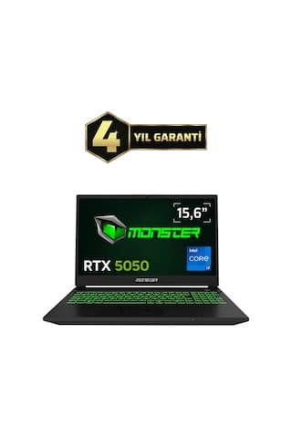 Monster Abra A5 V22.1.5 i7 13620H 32 GB 1 TB SSD 8 GB RTX5050 15.6" W11H FHD Dizüstü Bilgisayar (0) SÜPER - Görsel 1