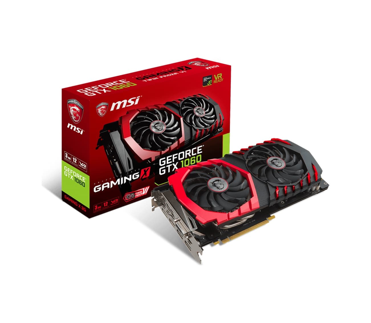 MSI NVIDIA GeForce GTX 1060 Gaming X 3 GB 192 Bit GDDR5 Ekran Kartı
