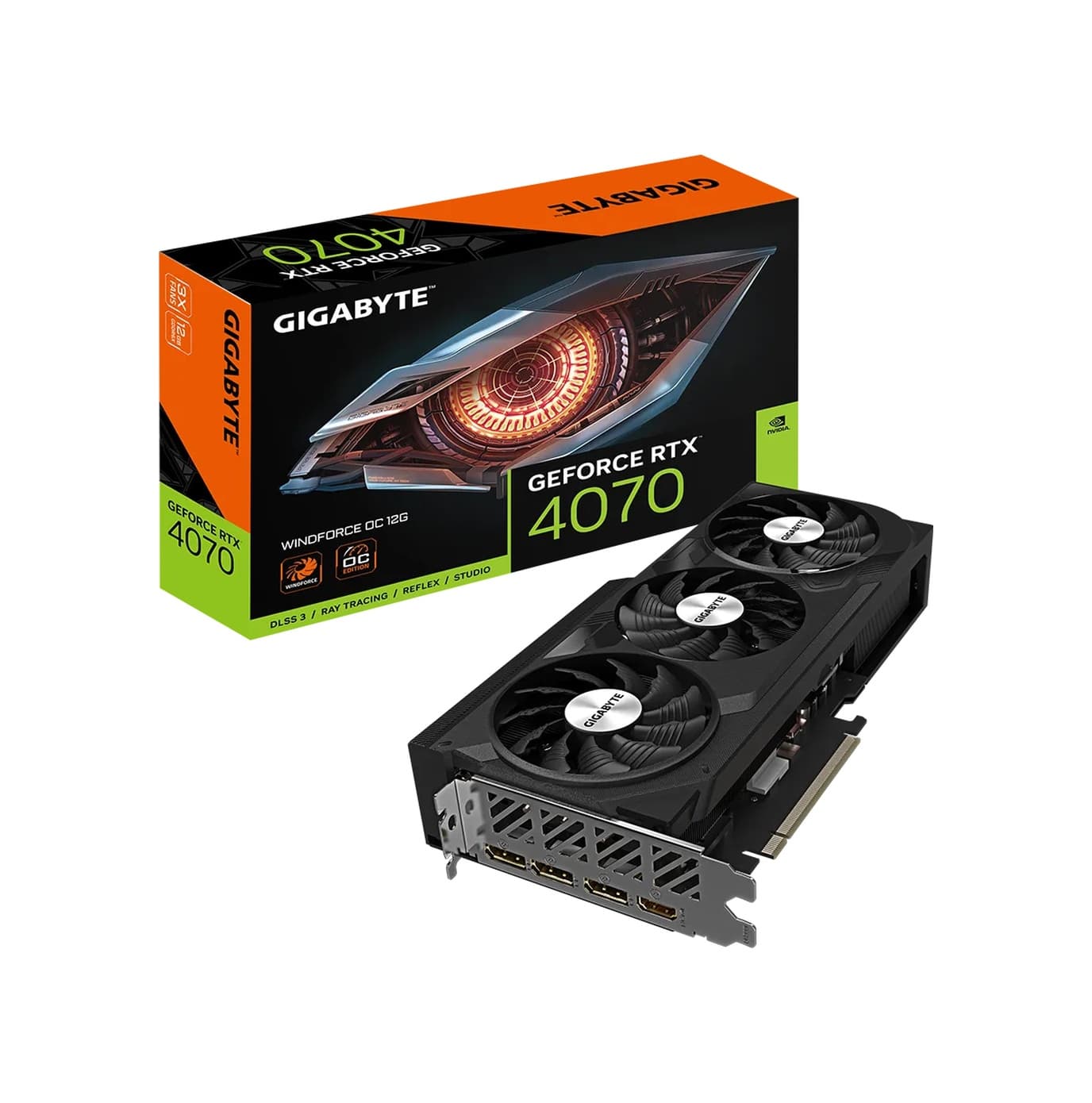 Gıgabyte NVIDIA GeForce RTX 4070 WindForce OC GV-N4070WF3OC-12GD 12 GB GDDR6X 192 Bit Ekran Kartı