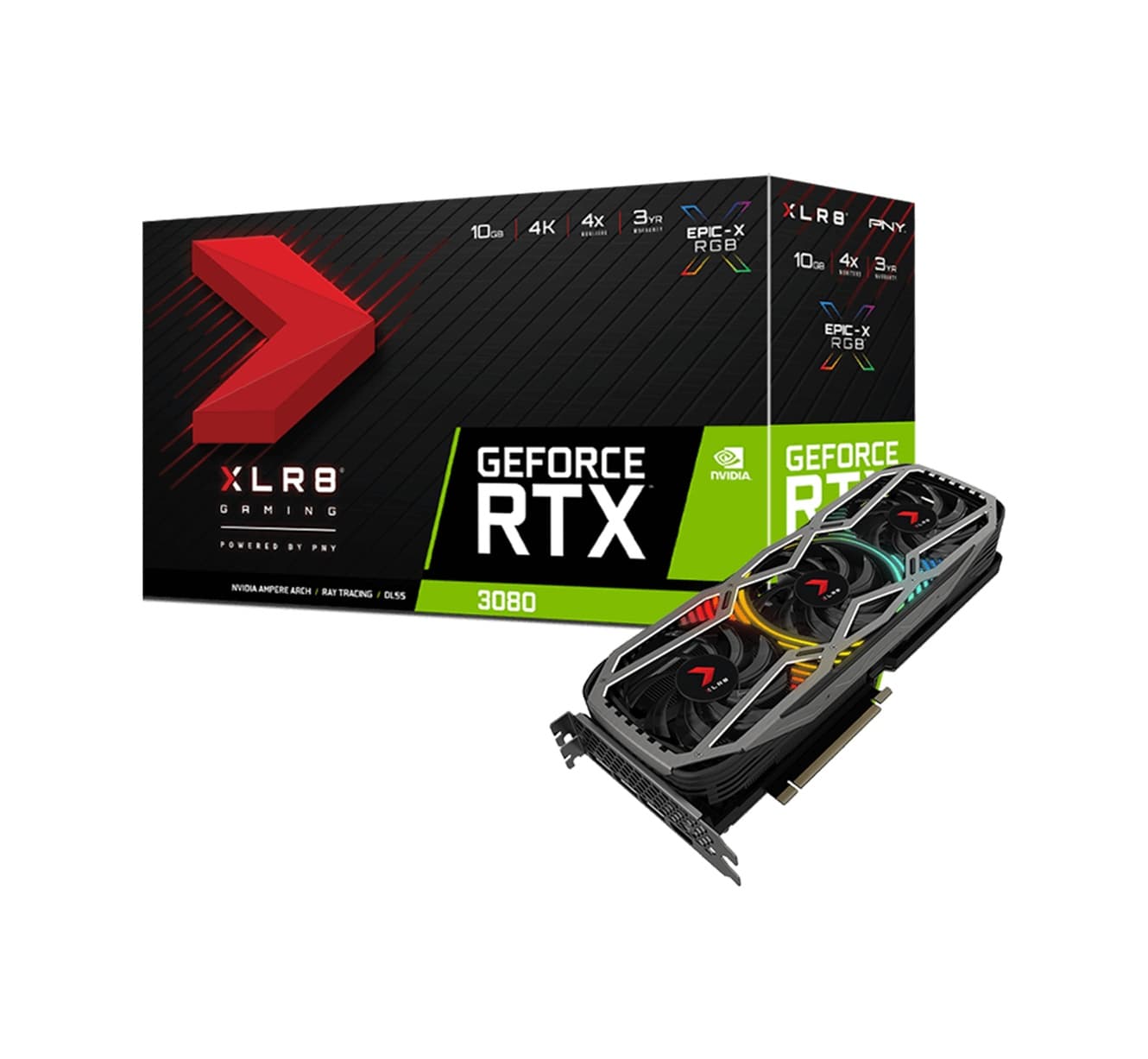 PNY NVIDIA GeForce RTX 3080 XLR8 Gaming Revel Epic-X RGB 10 GB GDDR6X 320 Bit Ekran Kartı