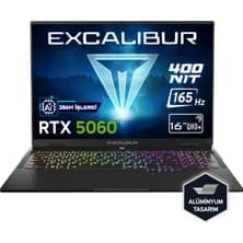 Casper Excalibur G915 AI Intel Core Ultra 7-356H 32GB 2TB RTX5060 165HZ 16" W11H Gaming Laptop G915.356H-DX60A-C - Görsel 1